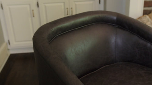 Dunelm faux best sale leather tub chair